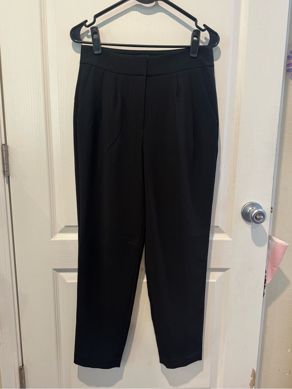 Express Black Straight-Leg Dress Pants